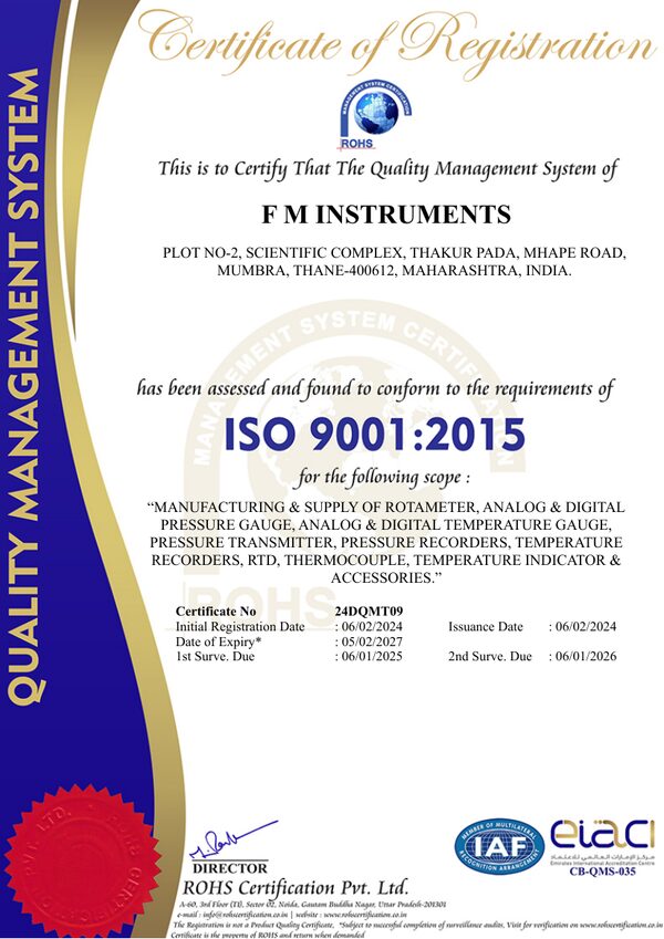 ISO 9001:2015 certificate preview